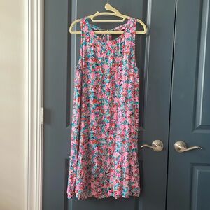 Bright and cheery floral sleeveless dress; like new!